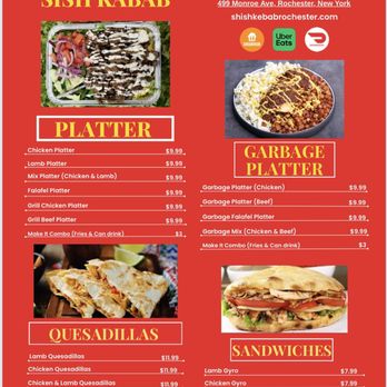 Shish Kebab - Menu - Turkish Near Me - Rochester, New York