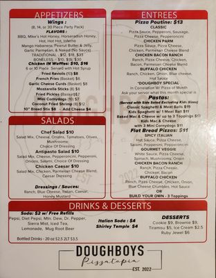 Menu photo 3 Doughboys Pizzatopia Portland, OR