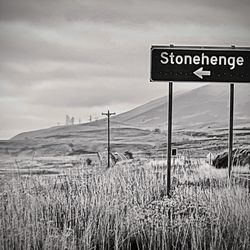 Stonehenge Memorial - No fanfare. Just a sign & a quiet road.