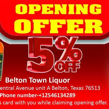 Belton Town Liquor - Review and 5% discount - Beer, Wine & Spirits Near Me - Belton, Texas Belton Town Liquor - Review and 5% discount - Beer, Wine & Spirits Near Me - Belton, Texas
