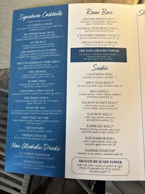 Menu photo 1 Corvina Seafood Grill Boca Raton, FL
