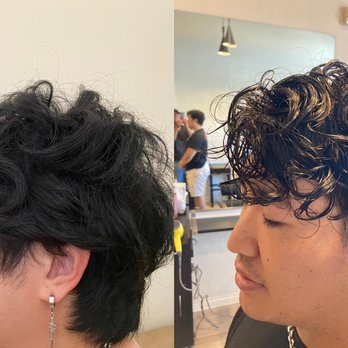Sana Styles Salon - Crown loose perm with faded undercut - Hair Stylists Near Me - Pasadena, California Sana Styles Salon - Crown loose perm with faded undercut - Hair Stylists Near Me - Pasadena, California