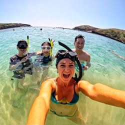 Pure Aloha Adventures - Guides and guests having a blast at Hanauma Bay