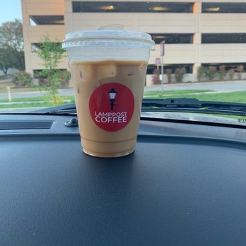 Lamppost Coffee - Iced Lamba Latte - Coffee & Tea Near Me - Georgetown, Texas