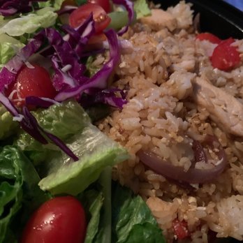 Pelicana chicken - Chicken Fried Rice and Salad - Korean Near Me - Philadelphia, Pennsylvania