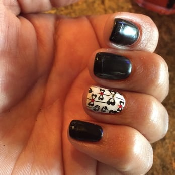 Nail Care - Matte black with glossy tip - Nail Salons Near Me - Plano, Texas Nail Care - Matte black with glossy tip - Nail Salons Near Me - Plano, Texas
