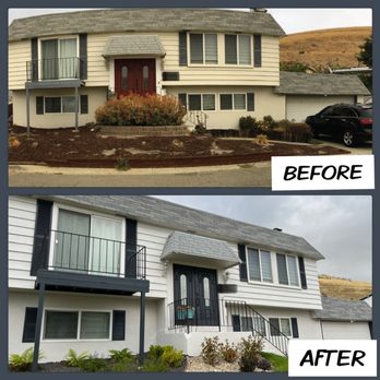 Minaya Painters - Before and After of our home. - Painters Near Me Minaya Painters - Before and After of our home. - Painters Near Me