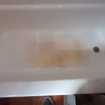 Always Refinishing - This is how it was before he got here. - Kitchen & Bath Near Me