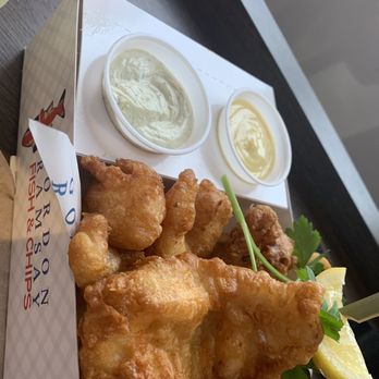 Gordon Ramsay Fish & Chips - Fish, shrimp, shin mayo and tartar sauce - Fish & Chips Near Me - Orlando, Florida Gordon Ramsay Fish & Chips - Fish, shrimp, shin mayo and tartar sauce - Fish & Chips Near Me - Orlando, Florida