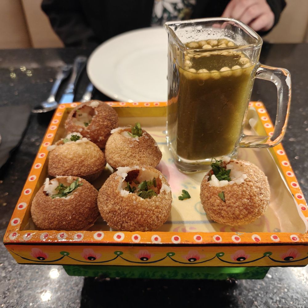 All India Cafe - Pani Puri Shots - highly recommend - Indian Near Me - Arcadia, California
