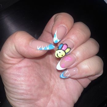 Images Luxury Nail Lounge - Happy graffiti nails - Nail Salons Near Me - Long Beach, California Images Luxury Nail Lounge - Happy graffiti nails - Nail Salons Near Me - Long Beach, California