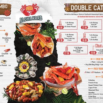 Aloha Krab - the menu for aloha krab - Seafood Near Me - Syracuse, New York