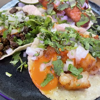 Maya Halal Taqueria - Tacos: shrimp and carne asada - Mexican Near Me - Union City, California
