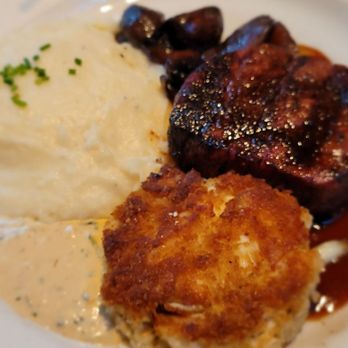 Mike's American - Crab Cake & 5 oz Filet Mignon - American Near Me - Springfield, Virginia Mike's American - Crab Cake & 5 oz Filet Mignon - American Near Me - Springfield, Virginia