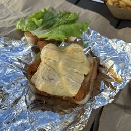 Buffalo Chicken Sandwich on Texas Toast - 6.1/10 very salty.