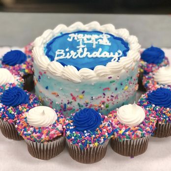 Soirée Professionals - a birthday cake and cupcakes - Custom Cakes Near Me Soirée Professionals - a birthday cake and cupcakes - Custom Cakes Near Me