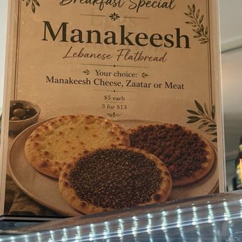 Tazza Cafe - Manakeesh Breakfast trio - Pizza Near Me - Washington, DC, District of Columbia