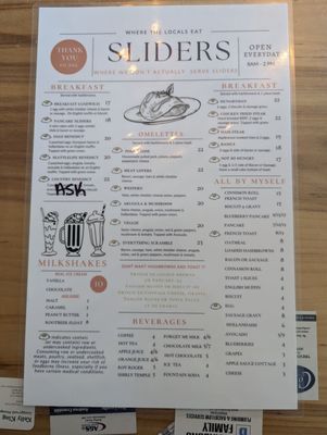 Menu photo 4 The Slider Cafe La Conner, WA Menu photo 4 The Slider Cafe La Conner, WA