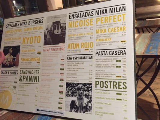 Menu photo 7 Mika Milan Barcelona, B Menu photo 7 Mika Milan Barcelona, B