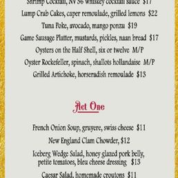 Menu Menu