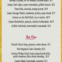 Sawdust Corner Steakhouse - Menu