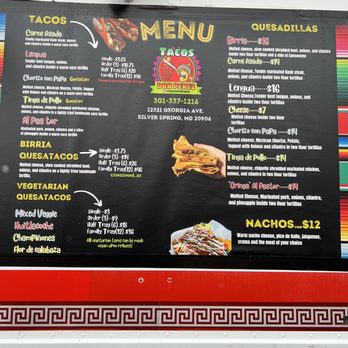 Tacos Don Perez - Menu - Food Trucks Near Me - Silver Spring, Maryland Tacos Don Perez - Menu - Food Trucks Near Me - Silver Spring, Maryland
