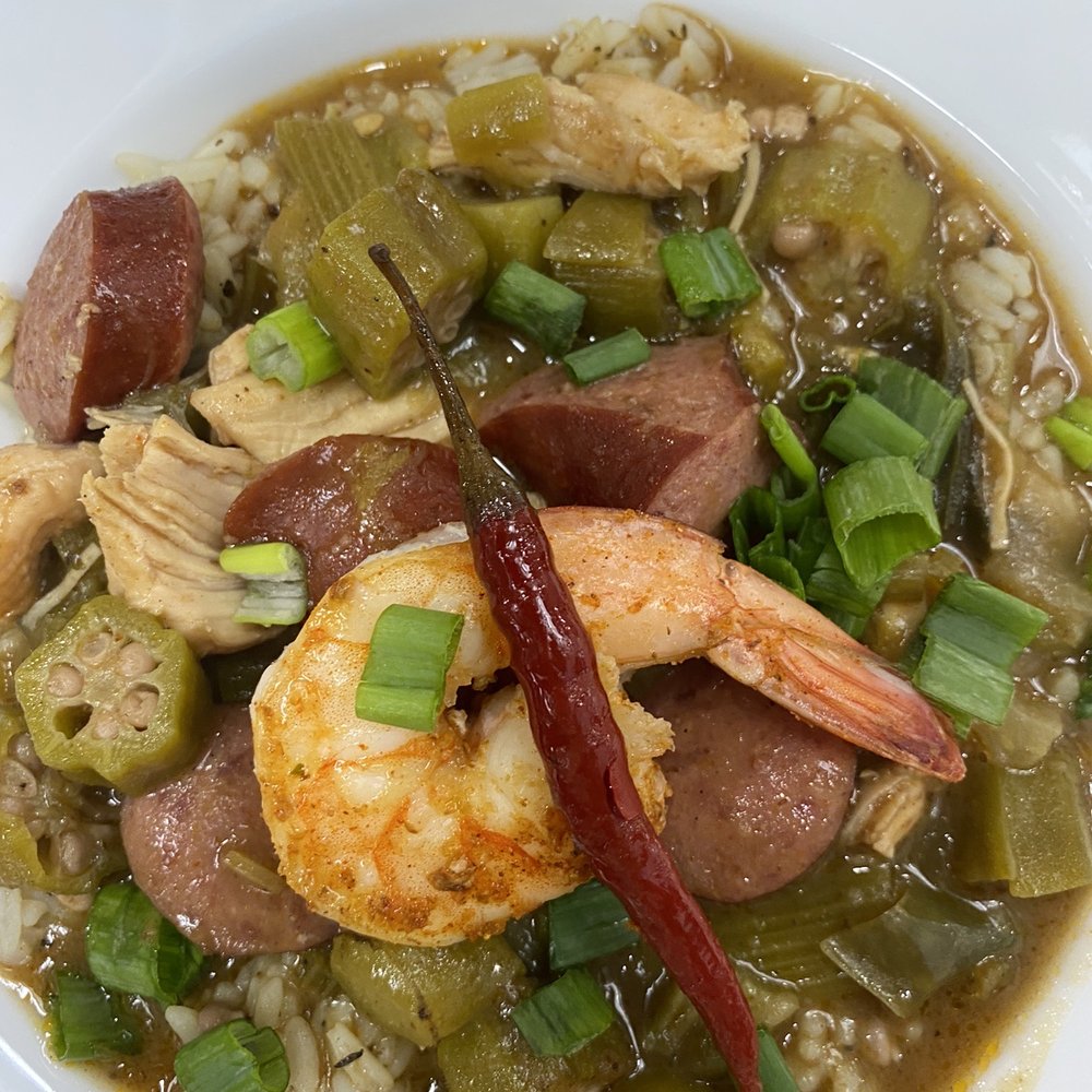 Southern Gourmet Kitchen - Shrimp, chicken, sausage , okra - Southern Near Me - Plano, Texas Southern Gourmet Kitchen - Shrimp, chicken, sausage , okra - Southern Near Me - Plano, Texas