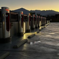 Tesla Supercharger - Charging bays.