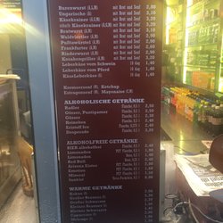 Schnellimbiß Europaplatz - Karte