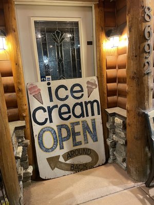 Log Cabin Ice Cream by null
