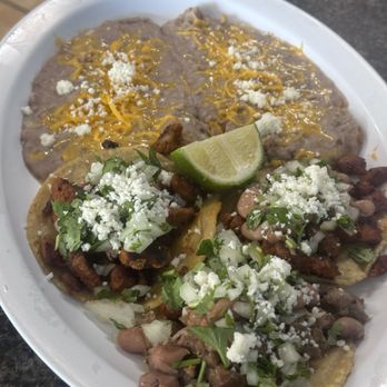Chikiliquis Taco Stand - Mini Tacos (3 pcs) double beans - Mexican Near Me - Mesa, Arizona
