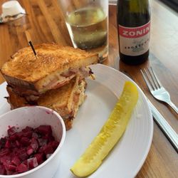 Main Street Markt - Beet salad and a grilled sandwich.