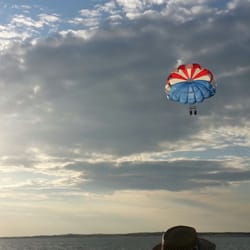 Big Mac Parasailing - Sunset flight.  Awesome!