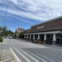 Walmart Supercenter - Front entrance  they were putting out pumpkins for start of fall season!!