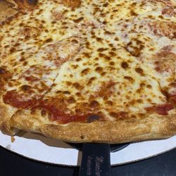 Mancino's Pizza & Grinders - Large cheese pizza from Mancino's in Columbus, Indiana.