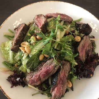 Juniper Restaurant - Skirt steak salad with peanuts, green papaya and Thai basil chili dressing! - American Near Me - Washington, DC, District of Columbia Juniper Restaurant - Skirt steak salad with peanuts, green papaya and Thai basil chili dressing! - American Near Me - Washington, DC, District of Columbia