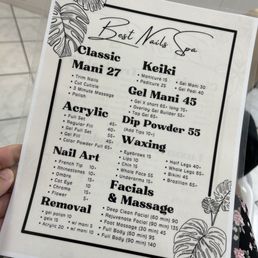 Mani menu Mani menu