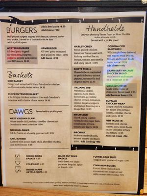 Menu photo 2 Birch Tavern Groveport, OH Menu photo 2 Birch Tavern Groveport, OH