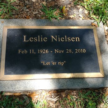 Evergreen Cemetery - Leslie Nielsen at Evergreen Cemetery - Funeral Services & Cemeteries Near Me - Fort Lauderdale, Florida