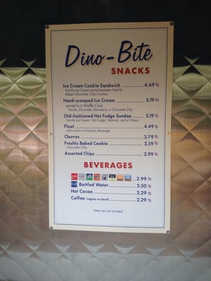 Menu photo 3 Dino-Bite Snacks Lake Buena Vista, FL