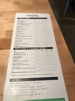 Menu photo 5 Hopdoddy Burger Bar Euless, TX