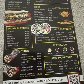 Naz’s Halal - Menu - Halal Near Me - Williamsburg, Virginia Naz’s Halal - Menu - Halal Near Me - Williamsburg, Virginia