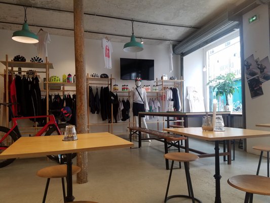 Steel cyclewear & coffee shop by null