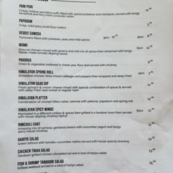 Himalayan Kitchen - Appetizers ( New updated menu)