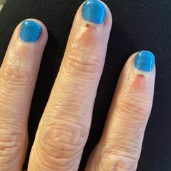 Nail Essentials - Emory board damage to my skin. Manicure was ok but tops of skin bled for 5 days.