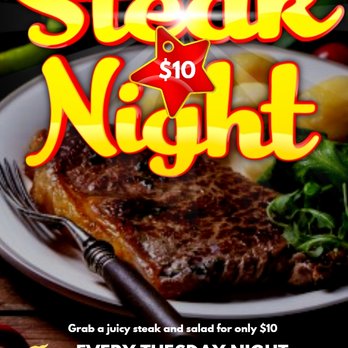 First Place Lounge - steak night flyer - Bars Near Me - Detroit, Michigan