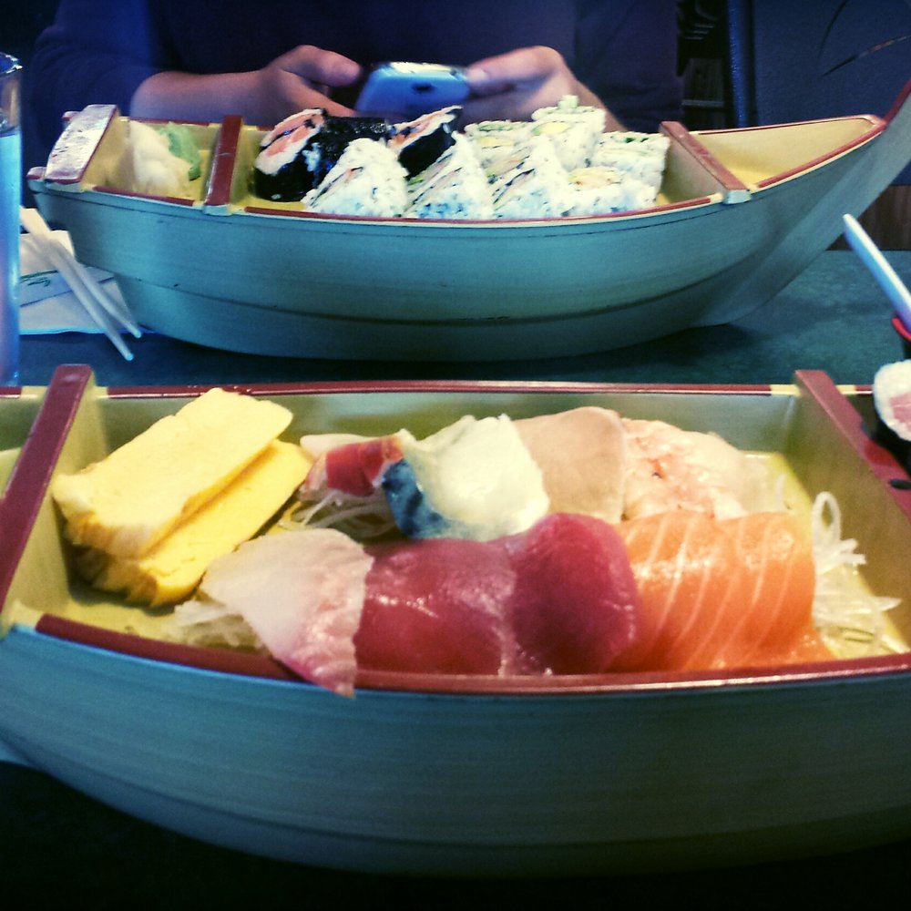 Bento Plus - Tamago, Snapper, Salmon, Mackeral all Sashimi w/ Tuna rolls on the side. Yummy!! $ - Japanese Near Me - Gresham, Oregon Bento Plus - Tamago, Snapper, Salmon, Mackeral all Sashimi w/ Tuna rolls on the side. Yummy!! $ - Japanese Near Me - Gresham, Oregon