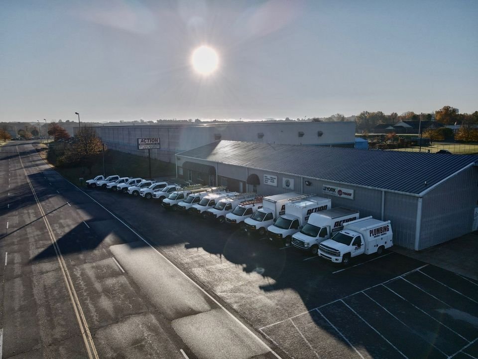 Slide of Action Heating, Cooling, and Plumbing