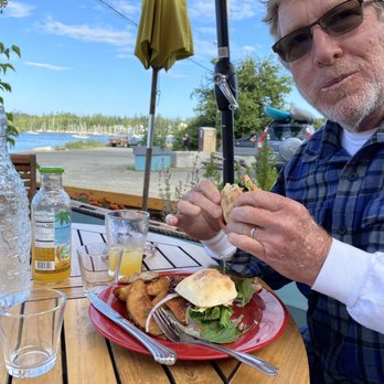 Ajax Cafe - Blackened Salmon Sandwich with the best fries ever - Seafood Near Me - Port Hadlock, Washington Ajax Cafe - Blackened Salmon Sandwich with the best fries ever - Seafood Near Me - Port Hadlock, Washington