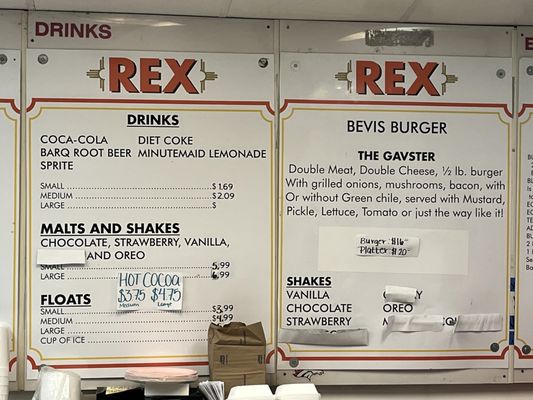 Menu photo 2 Rex's Hamburgers Albuquerque, NM